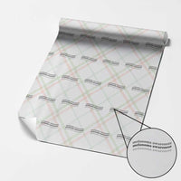 Melanoma Groovy Wavy Typography Wrapping Paper Roll Skin Cancer Warrior Gift