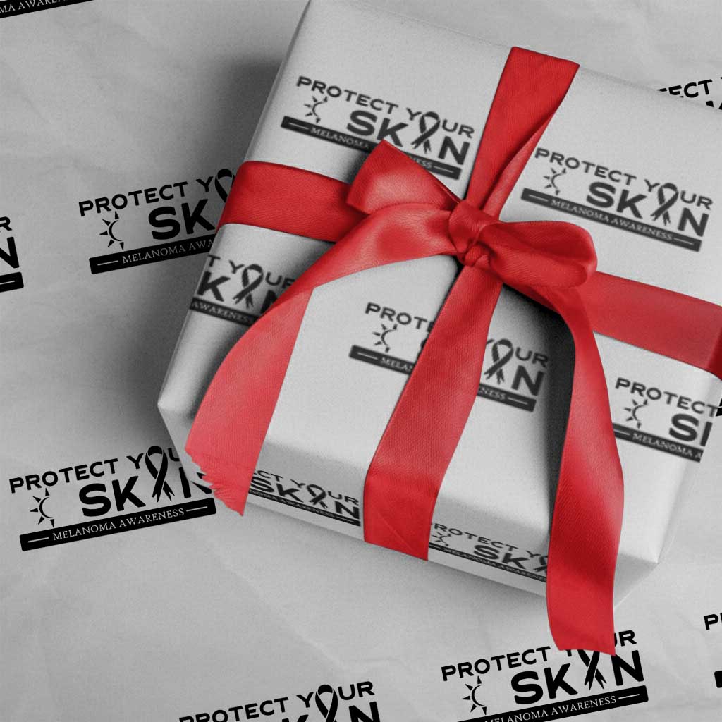 Melanoma Prevention Awareness Wrapping Paper Roll Protect Your Skin