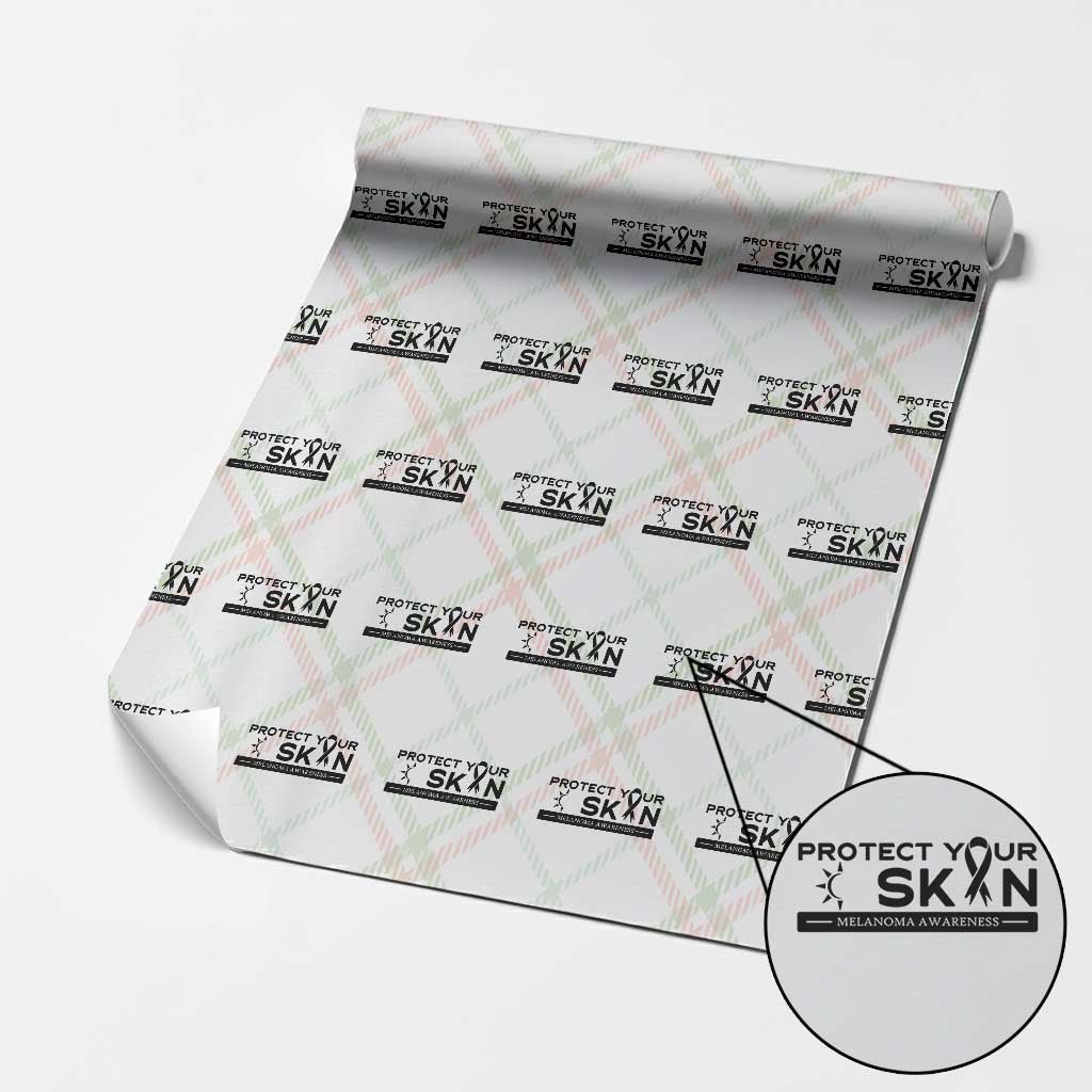 Melanoma Prevention Awareness Wrapping Paper Roll Protect Your Skin