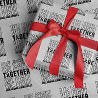 Melanoma Support Warrior Wrapping Paper Roll We Fight Together