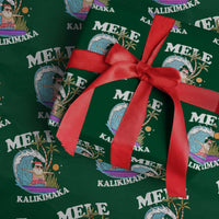 Mele Kalikimaka Hawaii Xmas Surfing Santa Wrapping Paper Roll Summer Beach Hawaii Xmas In July - Wonder Print Shop