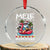 Mele Kalikimaka Hawaiian Christmas In July Hawaii Santa Crystal Glass Ornament Palm Tree Beach Tropical Xmas Gift Family Holiday - Wonder Print Shop