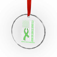 Mental Health Awarenes Crystal Glass Ornament It's Okay To Not Be Okay