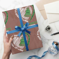 Mental Health Awarenes Wrapping Paper Roll Green Ribbon Inspirational Psychologist Therapist