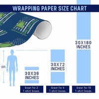 Mental Health Awarenes Wrapping Paper Roll Peace Love Hope Green Ribbon