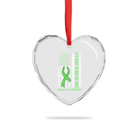 Mental Health Awarenes Heart Crystal Glass Ornament It's Okay To Not Be Okay