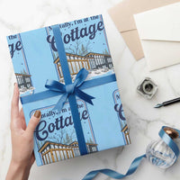 Mentally I'm at the Cottage Wrapping Paper Roll Funny Hockey Romance