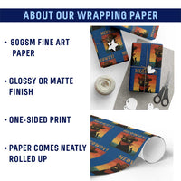 Meowdy Cowboy Cat Wrapping Paper Roll Cute Black Kitten Country Western - Wonder Print Shop