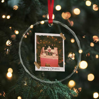 Meowy Christmas Crystal Glass Ornament Cute Cat Lovers Xmas Retro Vintage Photo - Wonder Print Shop