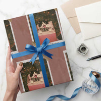 Meowy Christmas Wrapping Paper Roll Cute Cat Lovers Xmas Retro Vintage Photo - Wonder Print Shop