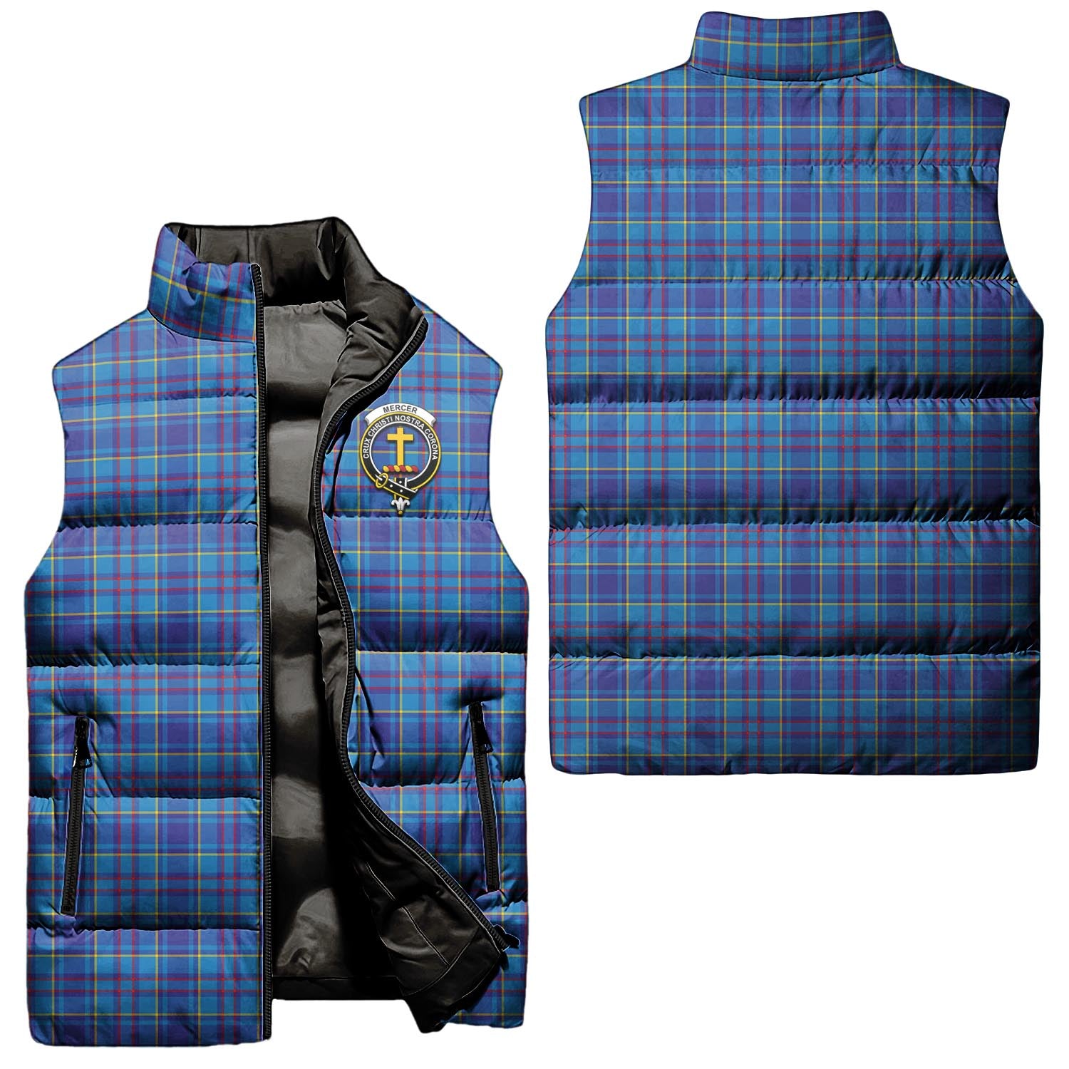 mercer-modern-clan-puffer-vest-family-crest-plaid-sleeveless-down-jacket