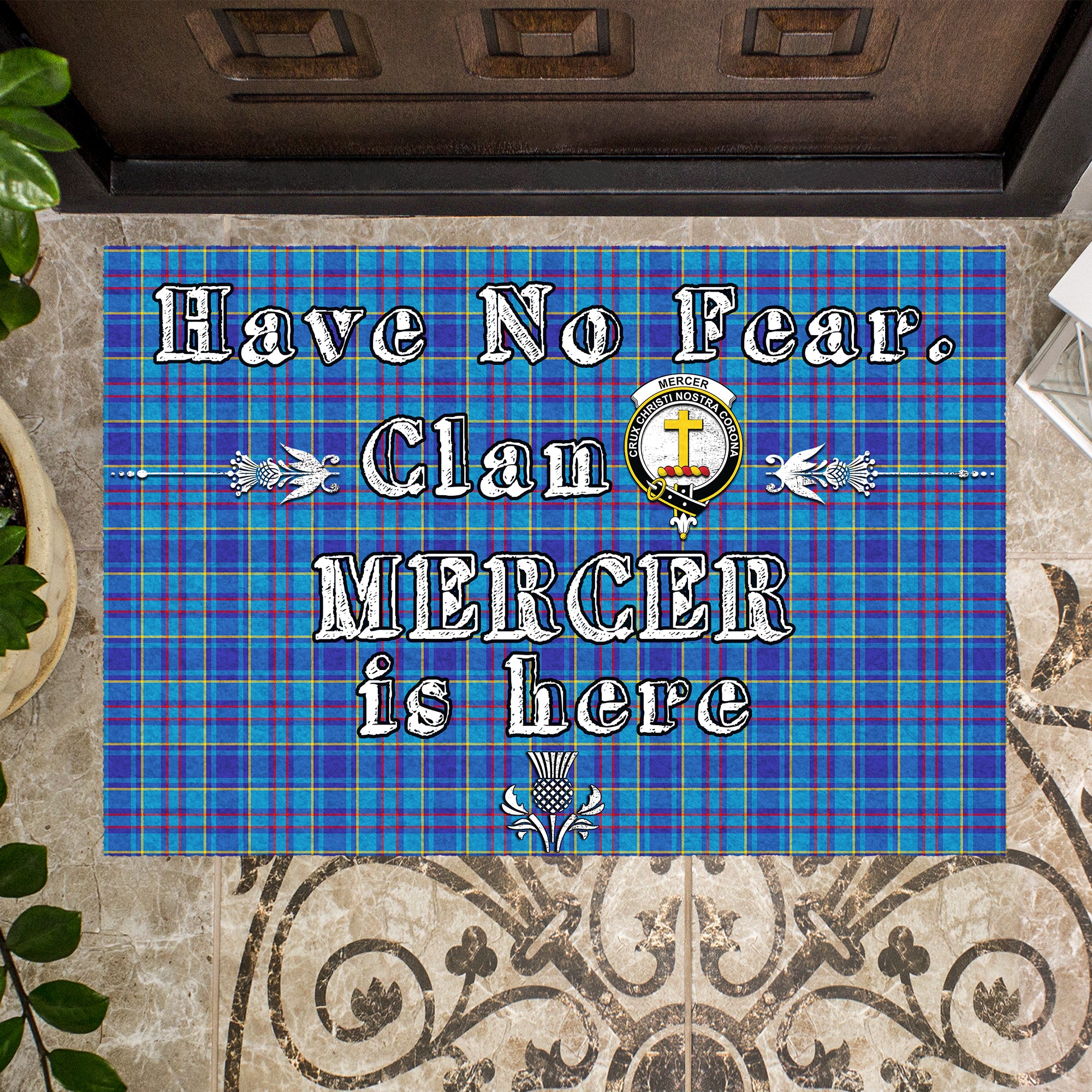 mercer-modern-clan-tartan-door-mat-family-crest-have-no-fear-tartan-door-mat