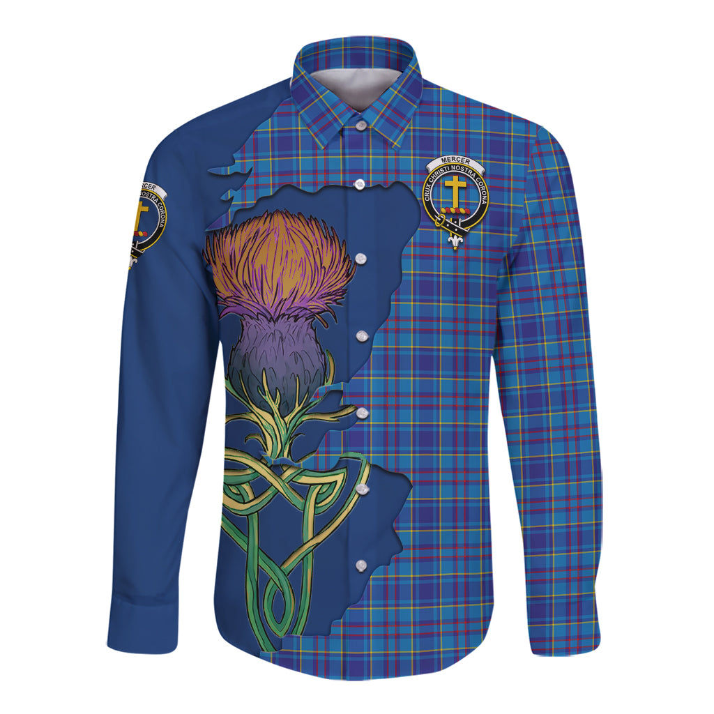mercer-modern-tartan-plaid-long-sleeve-button-down-shirt-tartan-crest-with-thistle-and-scotland-map-long-sleeve-button-shirt