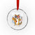 Merica Cat Crystal Glass Ornament Funny 4th of July Hot Dog and Fireworks Patriotic USA Flag - Wonder Print Shop