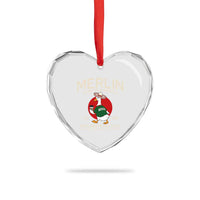 Merlin the Duck Honk Tour Mexico Retro Band Parody Heart Crystal Glass Ornament Mexican Pride Soccer Locer Football Fans