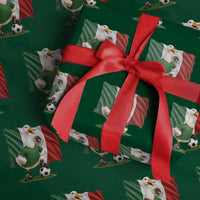 Merlin the Duck Mexico Flag Soccer Player Wrapping Paper Roll Mexican Pride Football Fans