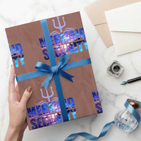 Mermaid Security Wrapping Paper Roll Funny Mermaid Family Squad - Wonder Print Shop