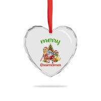 Merry Brainrotmas Heart Crystal Glass Ornament Funny Italian Brainrot Meme Christmas - Wonder Print Shop