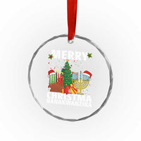 Merry Christmahanakwanzika Crystal Glass Ornament Christmas Hanukkah Kwanzaa Celebration Gift - Wonder Print Shop