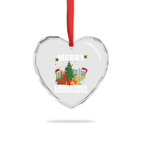 Merry Christmahanakwanzika Heart Crystal Glass Ornament Christmas Hanukkah Kwanzaa Celebration Gift - Wonder Print Shop