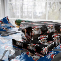 Merry Christmas Dreadlocks Black Santa Wrapping Paper Roll - Wonder Print Shop