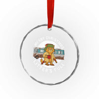Merry Christmas Litters Full Crystal Glass Ornament Funny Christmas Vacation Cat - Wonder Print Shop