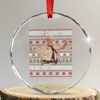 Merry Christmas To All You Sumbitches Crystal Glass Ornament Funny Smokey Xmas Movie The Bandit - Wonder Print Shop