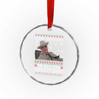 Merry Christmas To All You Sumbitches Crystal Glass Ornament Funny Ugly Xmas Retro 80s Movie - Wonder Print Shop