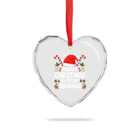 Merry Christmas Ya Filthy Animal Heart Crystal Glass Ornament Funny Home Xmas Alone Movie Pajama - Wonder Print Shop