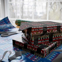 Merry Christmas Ya Filthy Animal Wrapping Paper Roll Funny Fantasy Movie Meme LOL Ugly Xmas - Wonder Print Shop