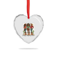 Merry Christmas Y'all Heart Crystal Glass Ornament Funny Western Holiday Gift For Cowgirl - Wonder Print Shop