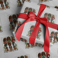 Merry Christmas Y'all Wrapping Paper Roll Funny Western Holiday Gift For Cowgirl - Wonder Print Shop