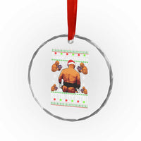 Merry Chrithmith Kith My Ath Funny Ugly Christmas Crystal Glass Ornament - Wonder Print Shop