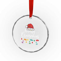 Merry Cruisemas Crystal Glass Ornament Family Christmas Cruise Holiday Trip - Wonder Print Shop