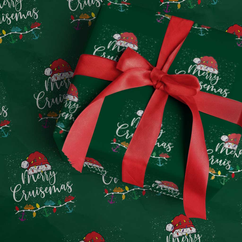 Merry Cruisemas Wrapping Paper Roll Family Christmas Cruise Holiday Trip - Wonder Print Shop