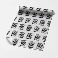 Merry F Caw F Christmas Raven Wrapping Paper Roll Funny Holiday Gift - Wonder Print Shop