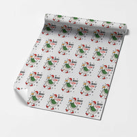 Merry F Caw F Duck Lover Wrapping Paper Roll Funny Christmas Gift - Wonder Print Shop