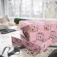 Merry F Caw F Duck Sarcastic Joke Gift Wrapping Paper Roll Funny Christmas Gift - Wonder Print Shop