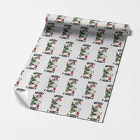 Merry F Caw F Goose Wrapping Paper Roll Funny Christmas Gift - Wonder Print Shop