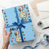 Merry F Caw F Goose Wrapping Paper Roll Funny Rebellious Christmas Gift - Wonder Print Shop