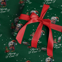 Merry F Caw F Raven Lover Wrapping Paper Roll Funny Christmas Gift - Wonder Print Shop
