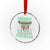 Merry Fishmas Ugly Sweater Crystal Glass Ornament Funny Fishing Holiday Gift - Wonder Print Shop