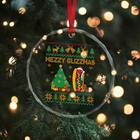 Merry Glizzmas Crystal Glass Ornament Funny Hotdog Xmas Tree Hot Ugly Christmas - Wonder Print Shop