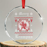 Merry Krampus Crystal Glass Ornament Demon Horor Xmas TS09