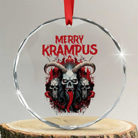 Merry Krampus Crystal Glass Ornament Horor Xmas Evil TS09