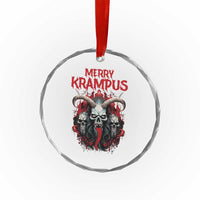 Merry Krampus Crystal Glass Ornament Horor Xmas Evil TS09