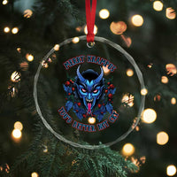 Merry Krampus Crystal Glass Ornament You'd Better Not Cry Horor Xmas TS09