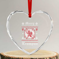 Merry Krampus Heart Crystal Glass Ornament Demon Horor Xmas - Wonder Print Shop