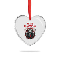 Merry Krampus Heart Crystal Glass Ornament Horor Xmas Evil - Wonder Print Shop