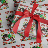 Merry Kwanzaa Black Santa Cowboy Wrapping Paper Roll African Heritage Celebration Gift - Wonder Print Shop